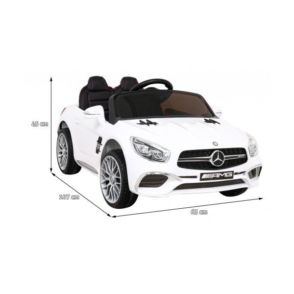 Автомобіль на акумуляторі Mercedes Benz AMG SL65 S, білий