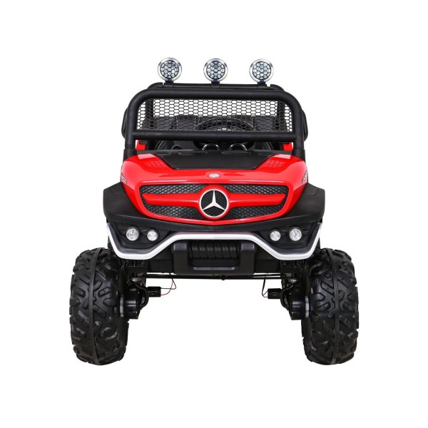Джип на акумуляторі 4x4 Mercedes Benz Unimog Terenowy, червоний