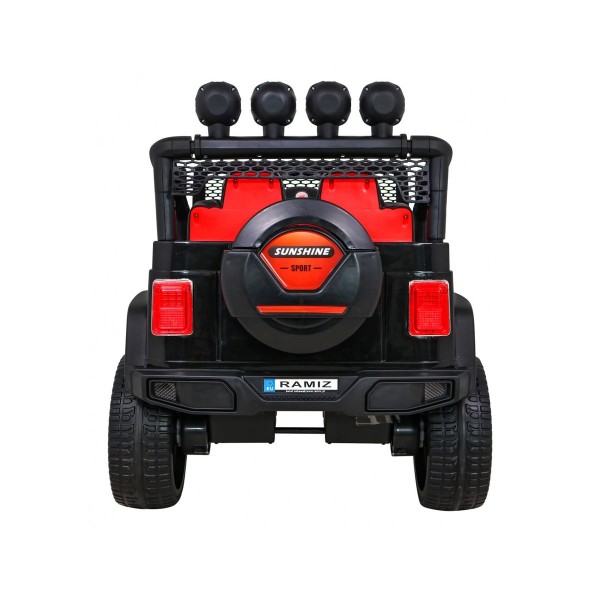 Джип на акумулятор 4x4 Ramiz Raptor Drifter, полум'яний