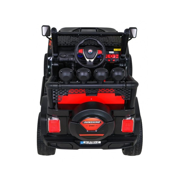 Джип на акумулятор 4x4 Ramiz Raptor Drifter, полум'яний