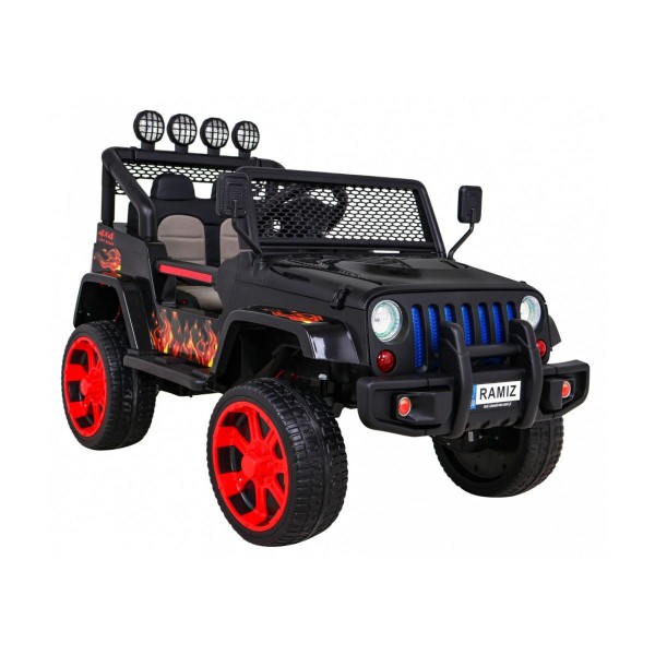Джип на акумулятор 4x4 Ramiz Raptor Drifter, полум'яний