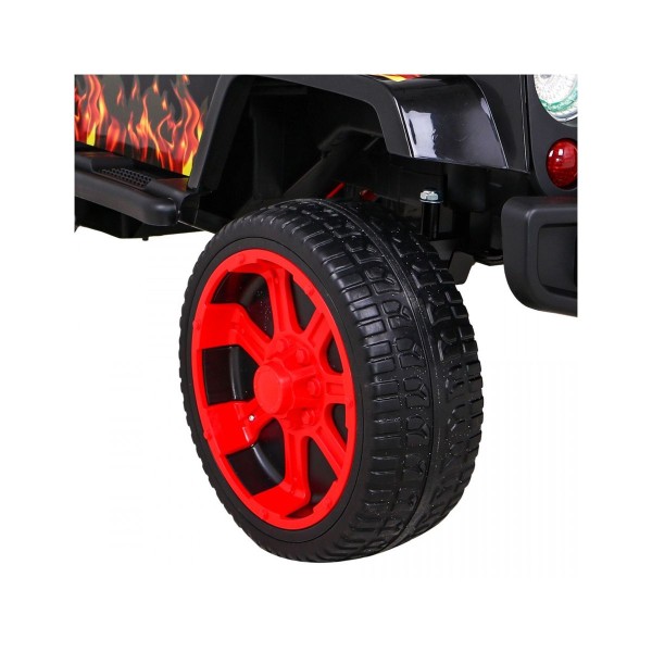 Джип на акумулятор 4x4 Ramiz Raptor Drifter, полум'яний
