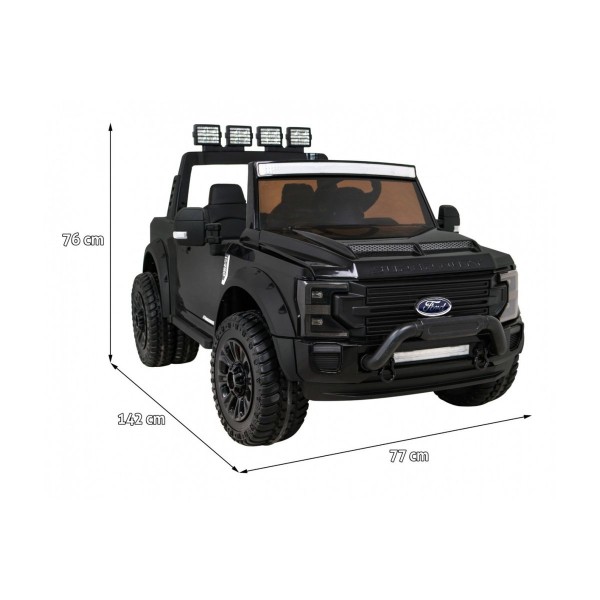 Джип на акумуляторі 4x4 Ford Super Duty, чорний