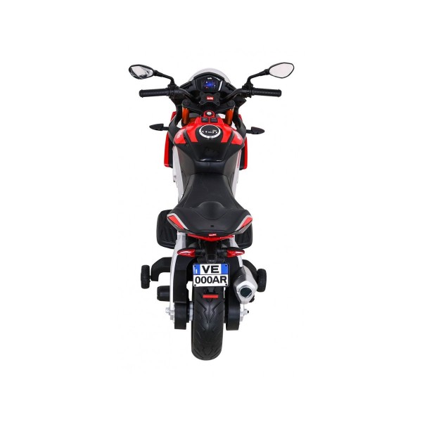 Мотоцикл на акумуляторі Aprilia Tuono V4, червоний