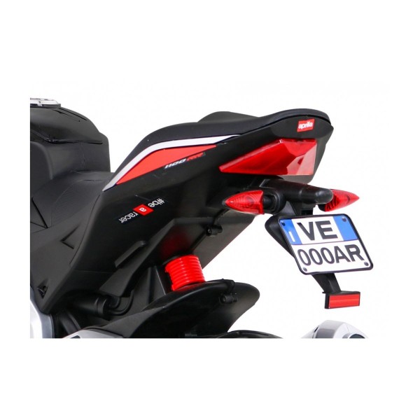 Мотоцикл на акумуляторі Aprilia Tuono V4, червоний