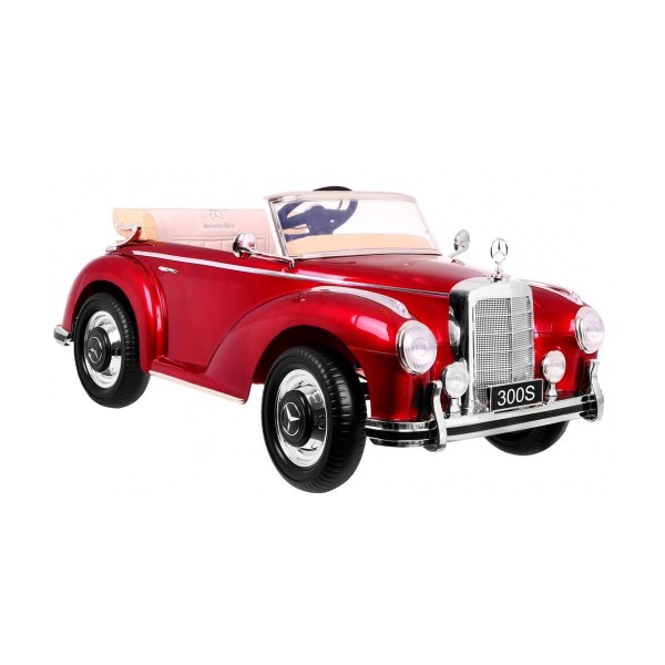 Автомобіль на акумуляторі Mercedes Benz 300S Retro, лакований, червоний