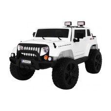Джип на акумулятор 4x4 двомісний Ramiz Mighty Jeep, білий
