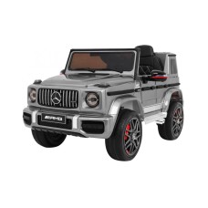 Джип на акумуляторі Mercedes AMG G63, лакований, срібний