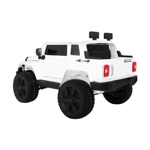 Джип на акумулятор 4x4 двомісний Ramiz Mighty Jeep, білий