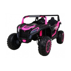 Двомісний баггі на акумулятор 4x4 Ramiz ATV Racing, рожевий