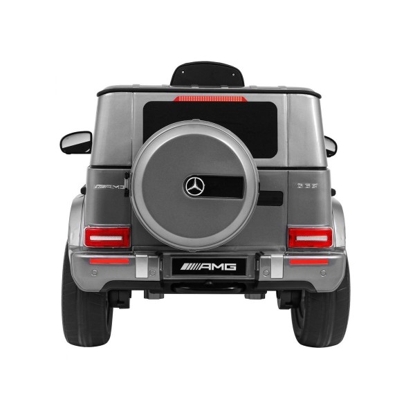 Джип на акумуляторі Mercedes AMG G63, лакований, срібний