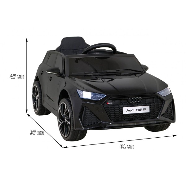 Автомобіль на акумуляторі Audi RS 6, чорний