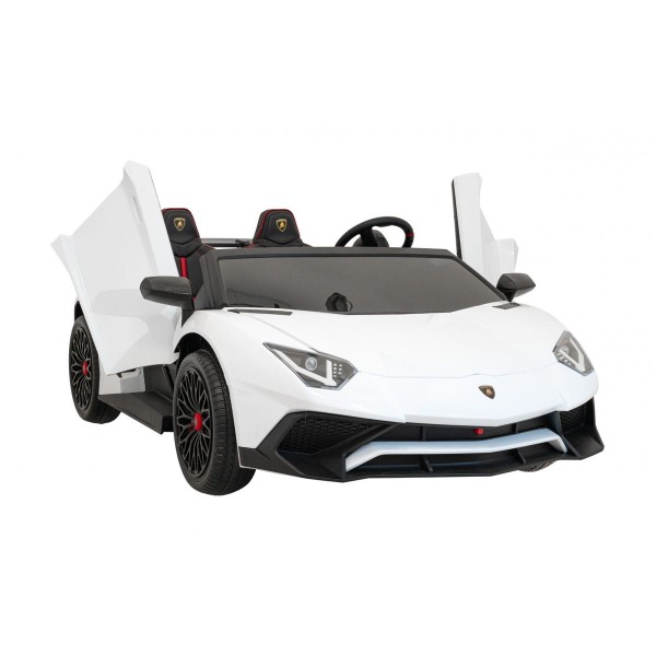 Автомобіль на акумуляторі двомісний Lamborghini Aventador SV, білий