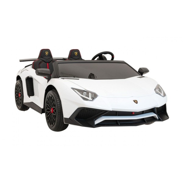 Автомобіль на акумуляторі двомісний Lamborghini Aventador SV, білий