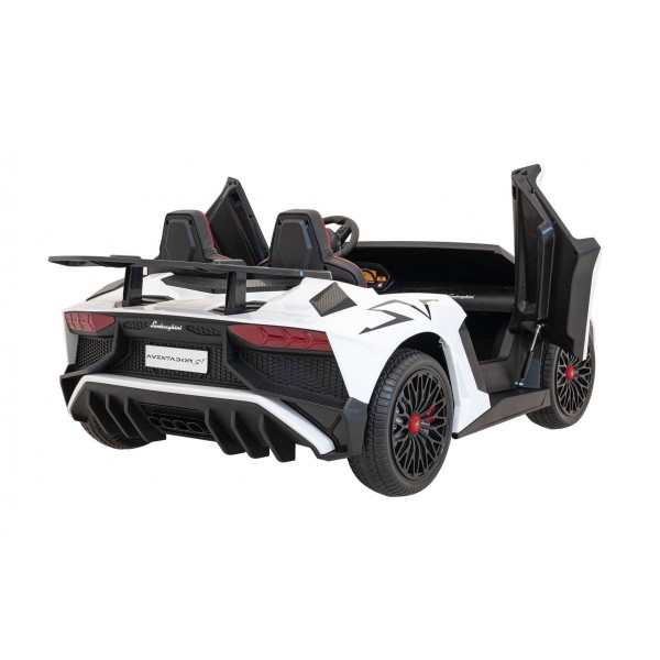 Автомобіль на акумуляторі двомісний Lamborghini Aventador SV, білий