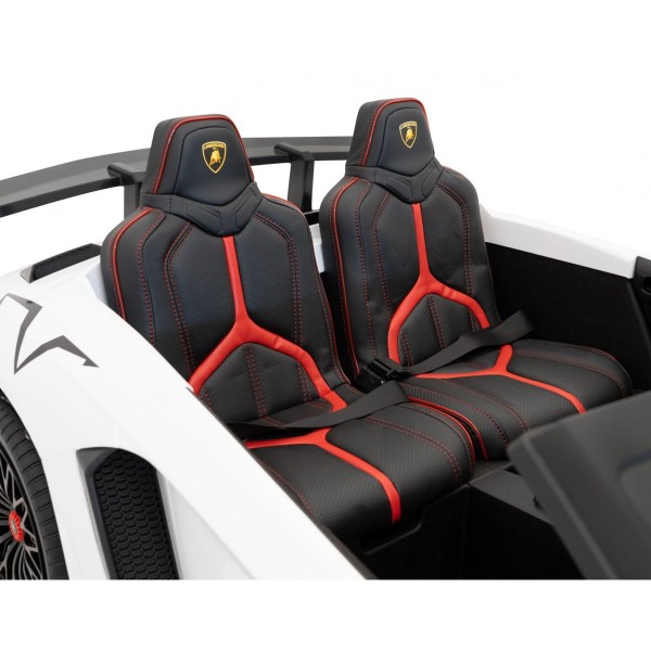 Автомобіль на акумуляторі двомісний Lamborghini Aventador SV, білий