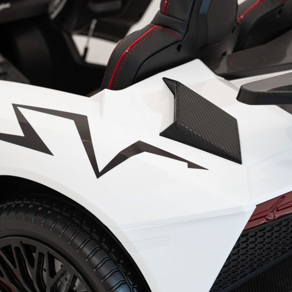 Автомобіль на акумуляторі двомісний Lamborghini Aventador SV, білий
