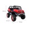 Джип на акумуляторі 4x4 Mercedes Benz Unimog, червоний