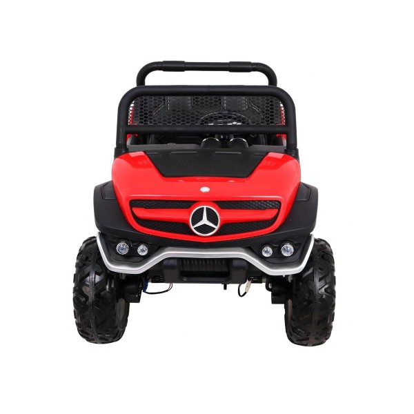 Джип на акумуляторі 4x4 Mercedes Benz Unimog, червоний