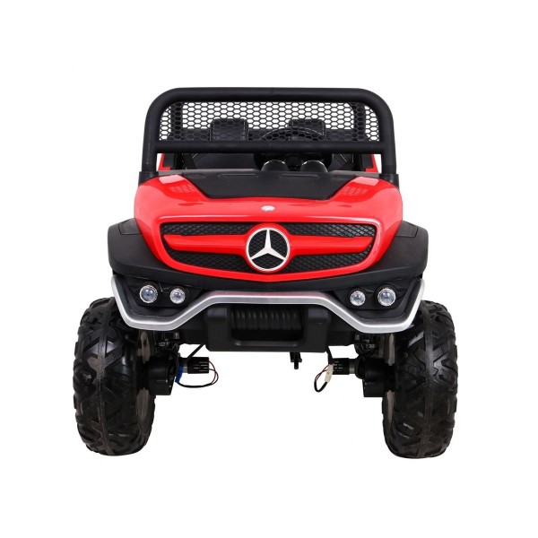 Джип на акумуляторі 4x4 Mercedes Benz Unimog, червоний