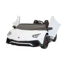Автомобіль на акумуляторі двомісний Lamborghini Aventador SV, білий
