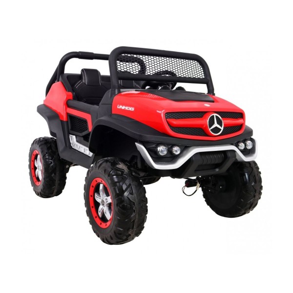 Джип на акумуляторі 4x4 Mercedes Benz Unimog, червоний