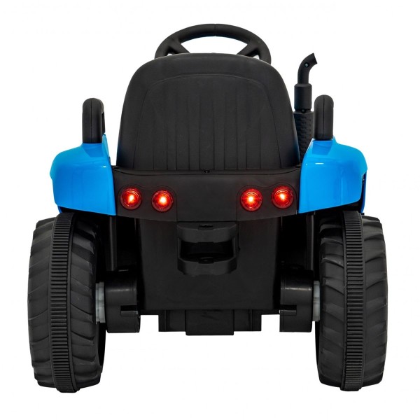 Трактор на акумуляторі з причіпом New Holland T7, блакитний