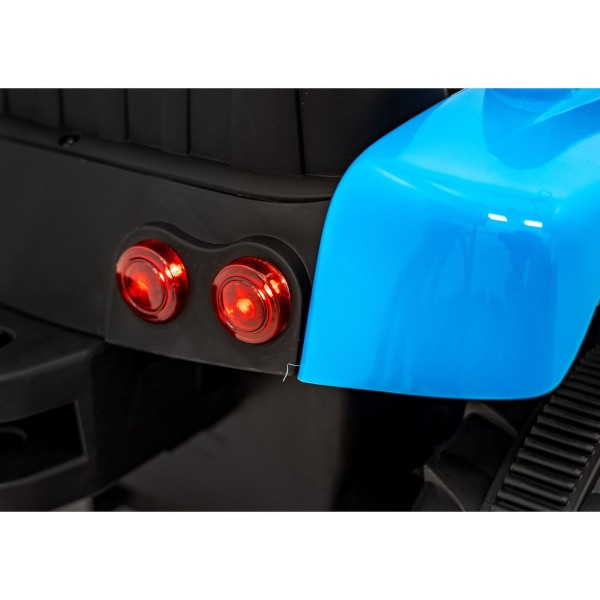 Трактор на акумуляторі з причіпом New Holland T7, блакитний