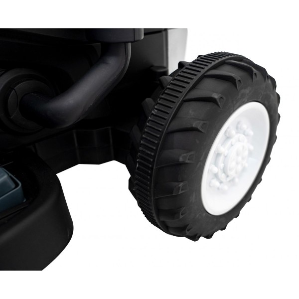Трактор на акумуляторі з причіпом New Holland T7, блакитний