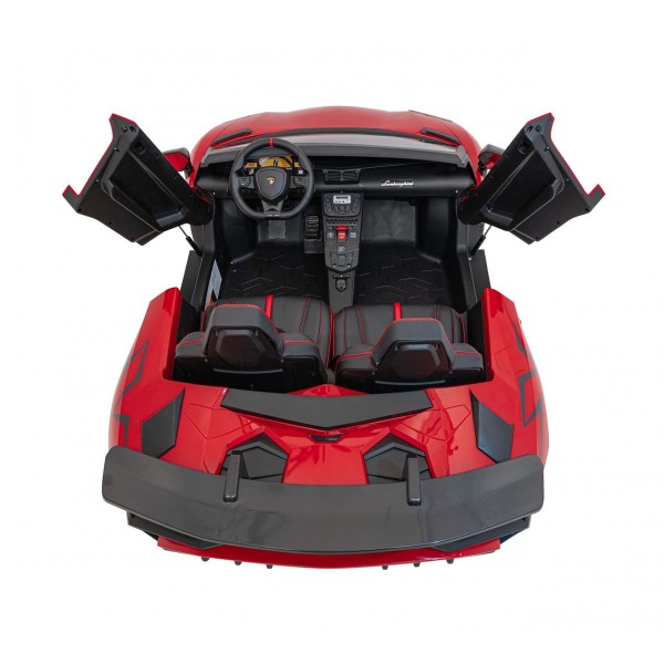 Автомобіль на акумуляторі двомісний Lamborghini Aventador SV, червоний