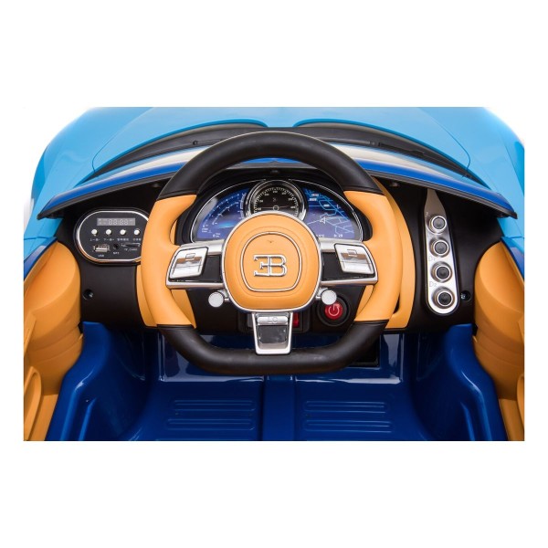 Автомобіль на акумуляторі Bugatti Chiron, блакитний