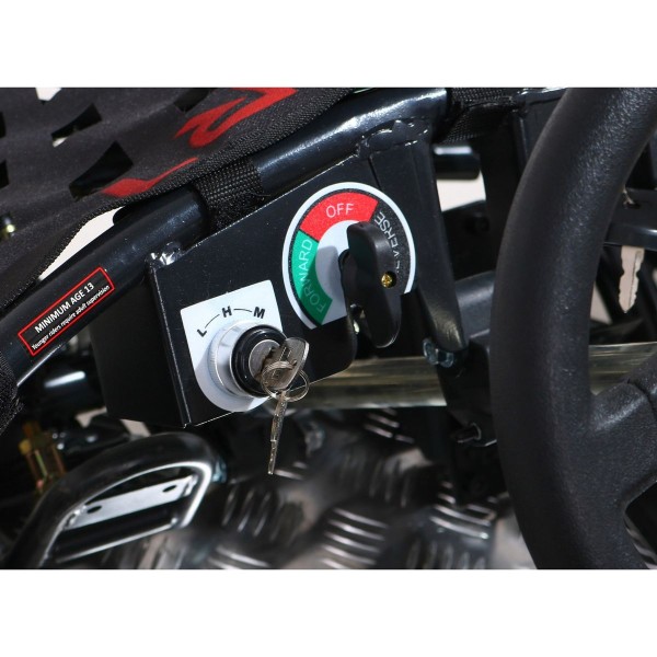 Автомобіль карт 30км/год на акумулятор GoKart Fast Dragon, блакитний