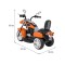 Мотоцикл на акумулятор Ramiz Chopper NightBike, оранжевий
