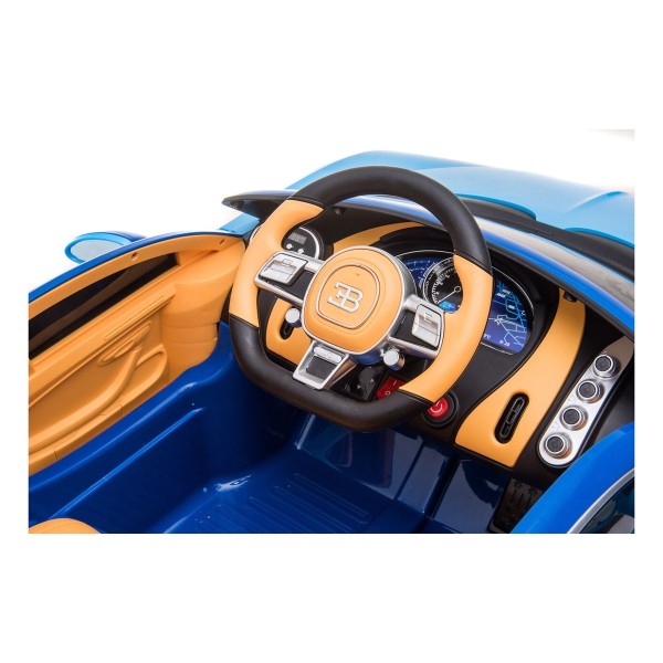 Автомобіль на акумуляторі Bugatti Chiron, блакитний