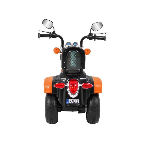 Мотоцикл на акумулятор Ramiz Chopper NightBike, оранжевий