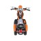 Мотоцикл на акумулятор Ramiz Chopper NightBike, оранжевий