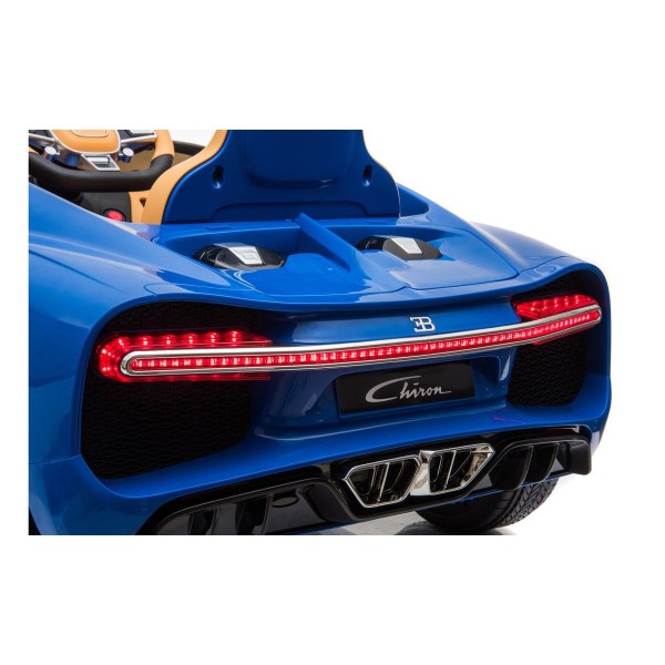 Автомобіль на акумуляторі Bugatti Chiron, блакитний