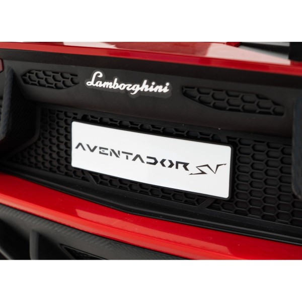 Автомобіль на акумуляторі двомісний Lamborghini Aventador SV, червоний