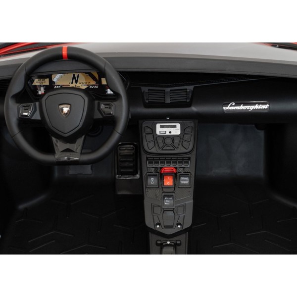 Автомобіль на акумуляторі двомісний Lamborghini Aventador SV, червоний