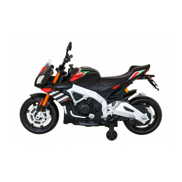 Мотоцикл на акумуляторі Aprilia Tuono V4, чорний