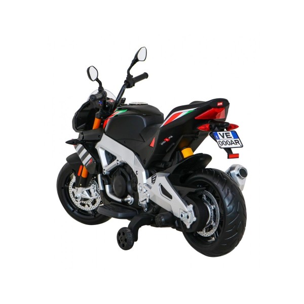 Мотоцикл на акумуляторі Aprilia Tuono V4, чорний