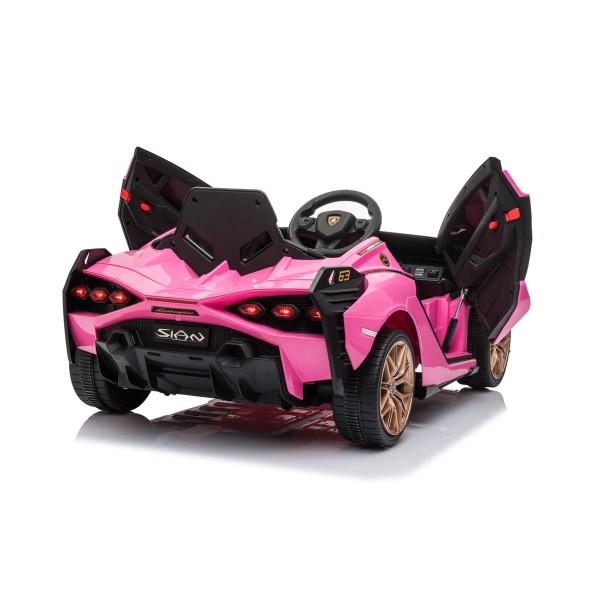 Автомобіль на акумуляторі 4x4 Lamborghini SIAN, рожевий