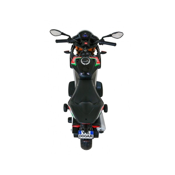Мотоцикл на акумуляторі Aprilia Tuono V4, чорний