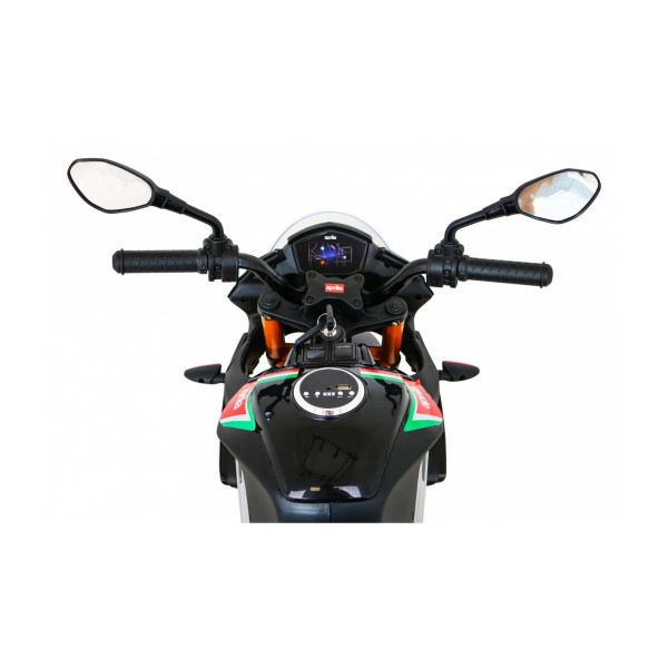 Мотоцикл на акумуляторі Aprilia Tuono V4, чорний