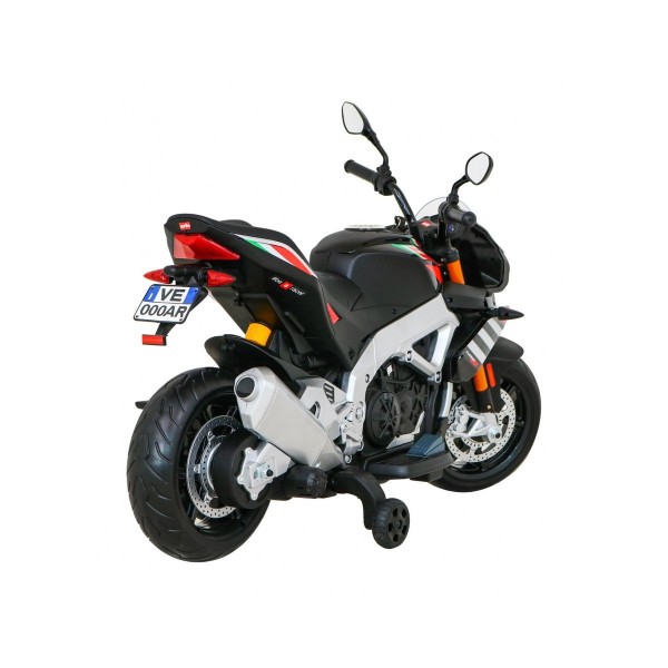 Мотоцикл на акумуляторі Aprilia Tuono V4, чорний