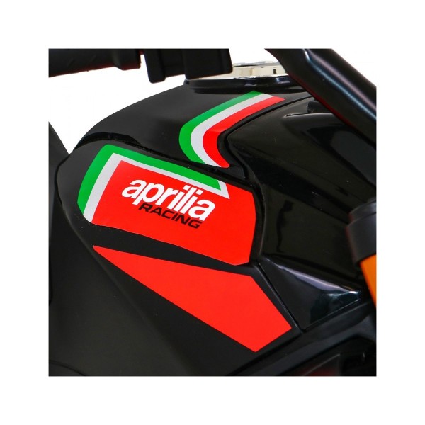 Мотоцикл на акумуляторі Aprilia Tuono V4, чорний