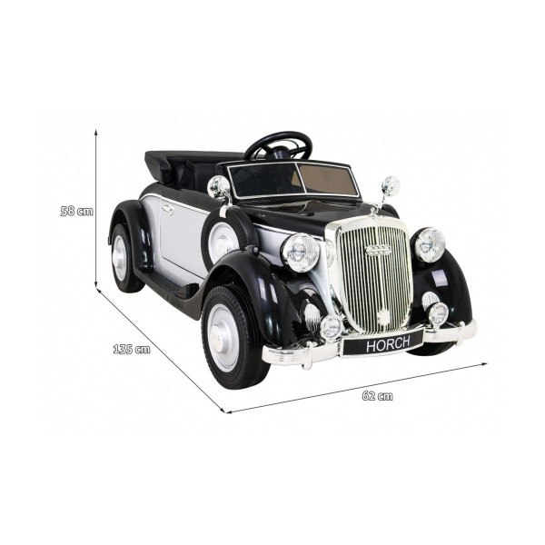 Автомобіль на акумуляторі Retro Audi Horch 930V, срібний