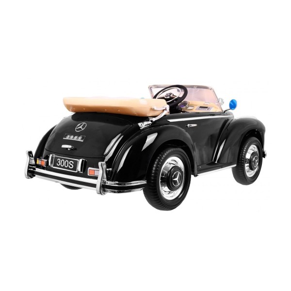 Автомобіль на акумуляторі Mercedes Benz 300S Retro, лакований, чорний