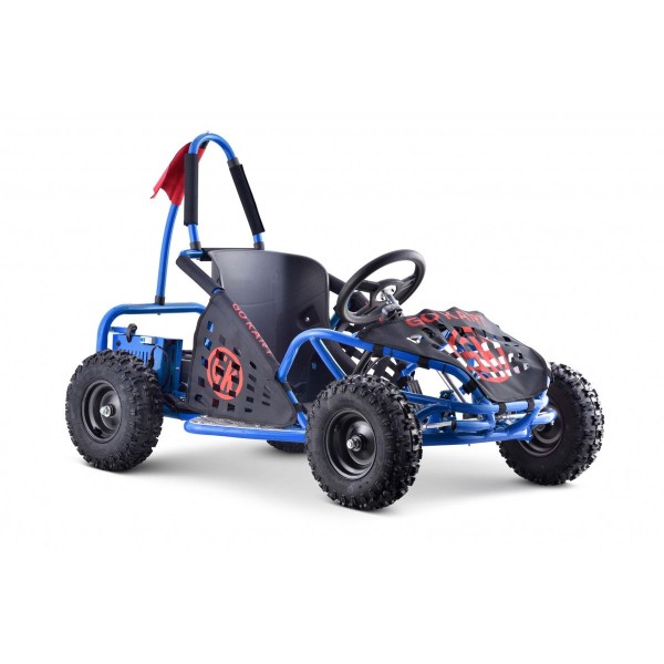 Автомобіль карт 30км/год на акумулятор GoKart Fast Dragon, блакитний