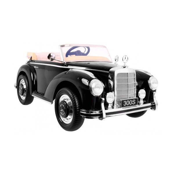 Автомобіль на акумуляторі Mercedes Benz 300S Retro, лакований, чорний